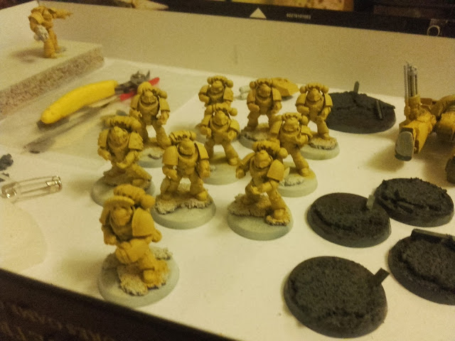 Imperial Fists - Breacher squad WiP