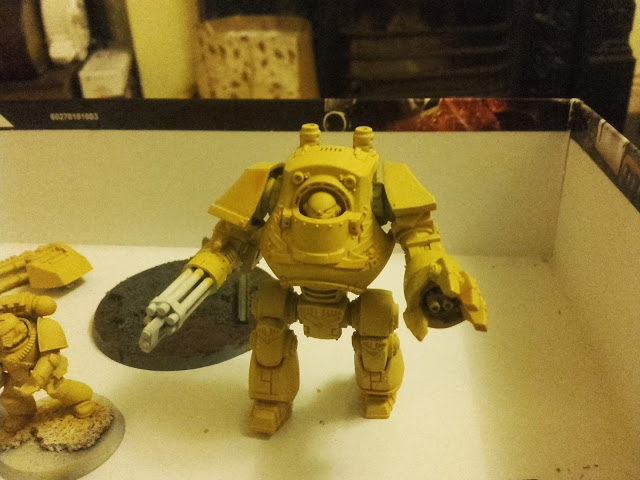 Imperial Fists - Contemptor WiP