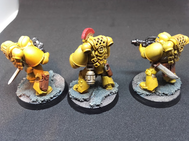 Imperial Fists: Breacher squad specialists.