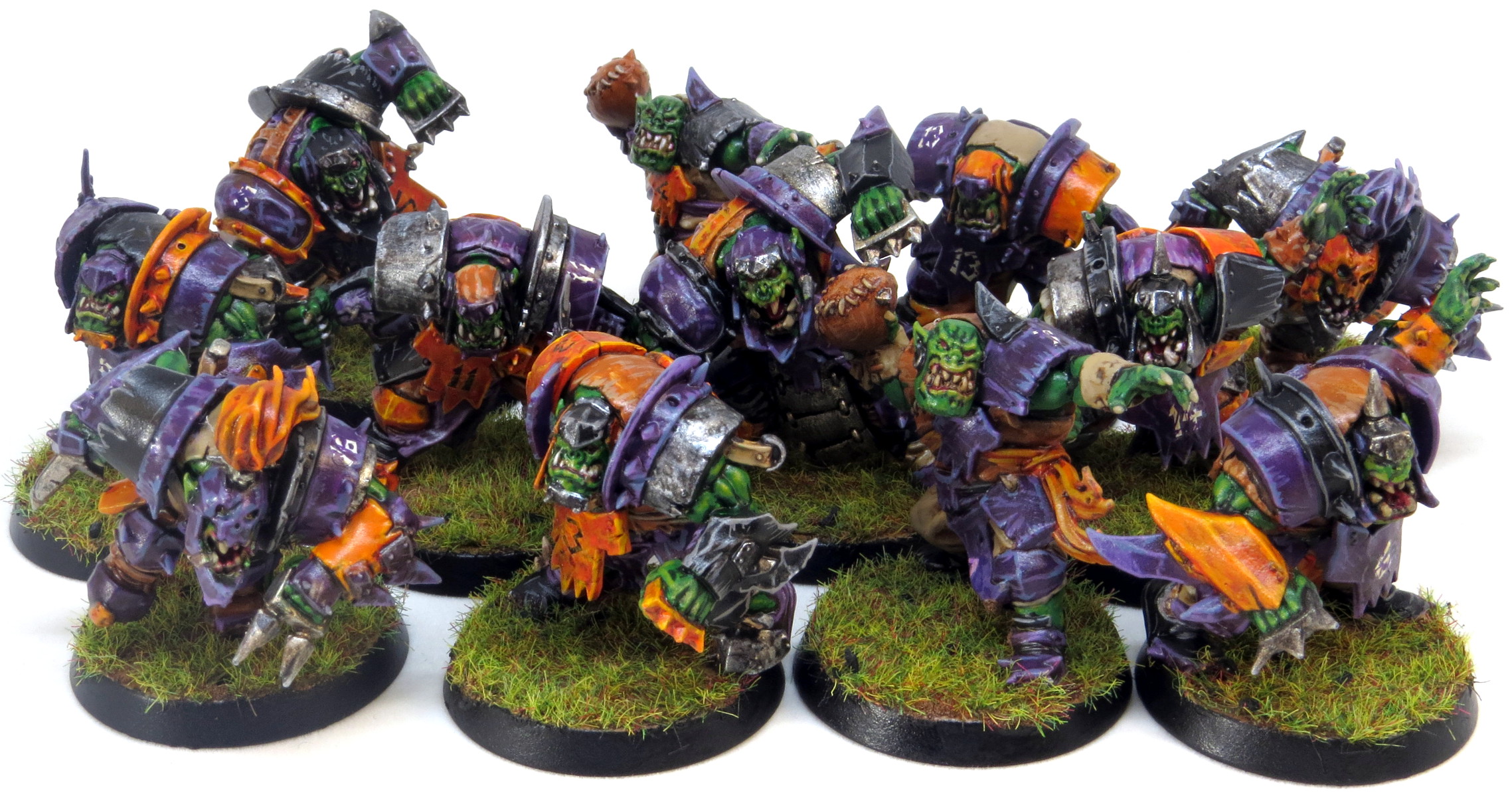 Basing Blood Bowl Orcs Stepping Between Games Basing Blood Bowl Orcs Stepping Between Games