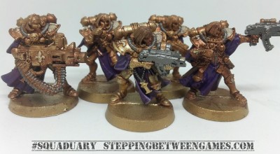 five woman Sisters of Battle squad
