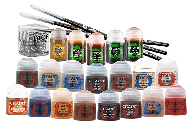 Citadel paints and brushes