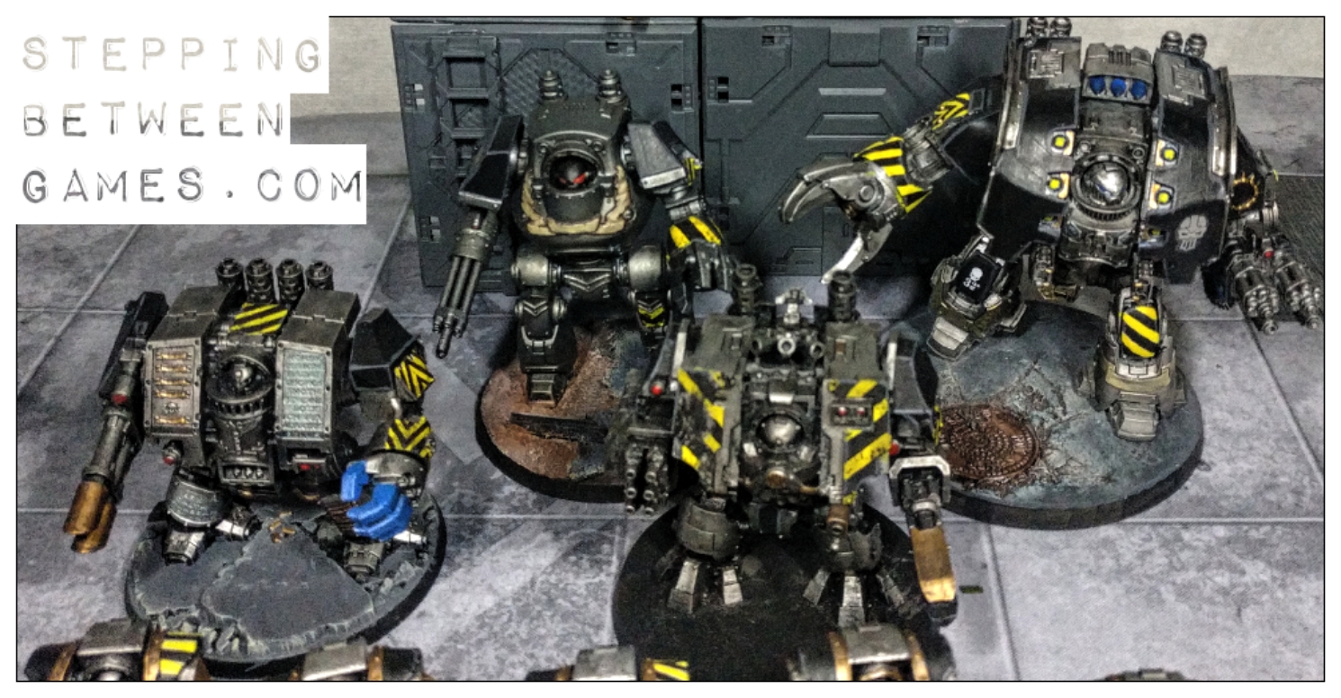 Iron Warriors dreadnoughts