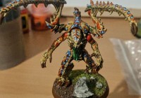 A painted Tyranid Lictor
