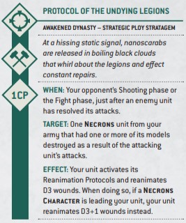 necron protocol of the undying